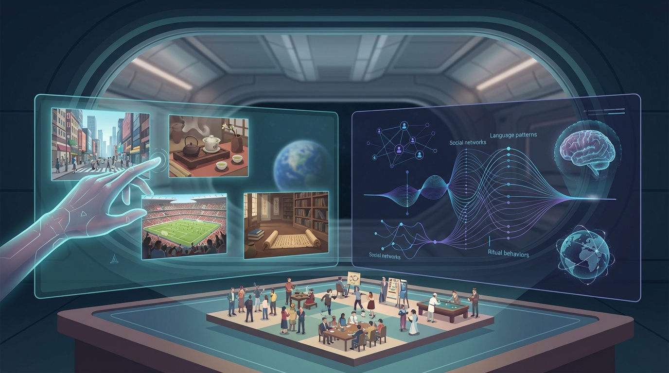 Außerirdischer Anthropologe: Analysiere die menschliche Kultur und Bräuche aus einer extraterrestrischen Perspektive